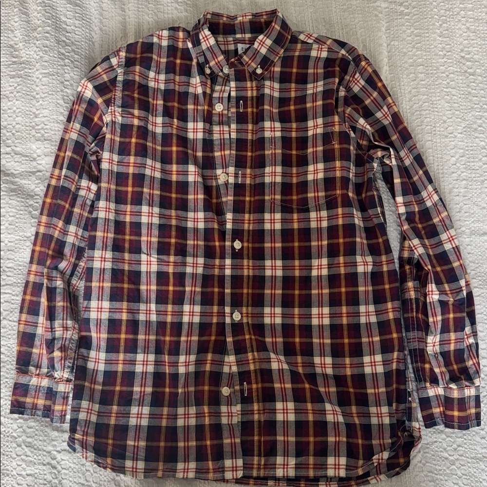 Gap Kids button down plaid shirt Size 12